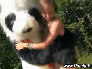 Fetisch tonårs blir av med leksak panda
