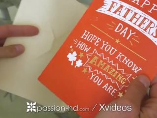 PASSION-HD Fathers day penis SUCKING gift with step lady Lana Rhoades
